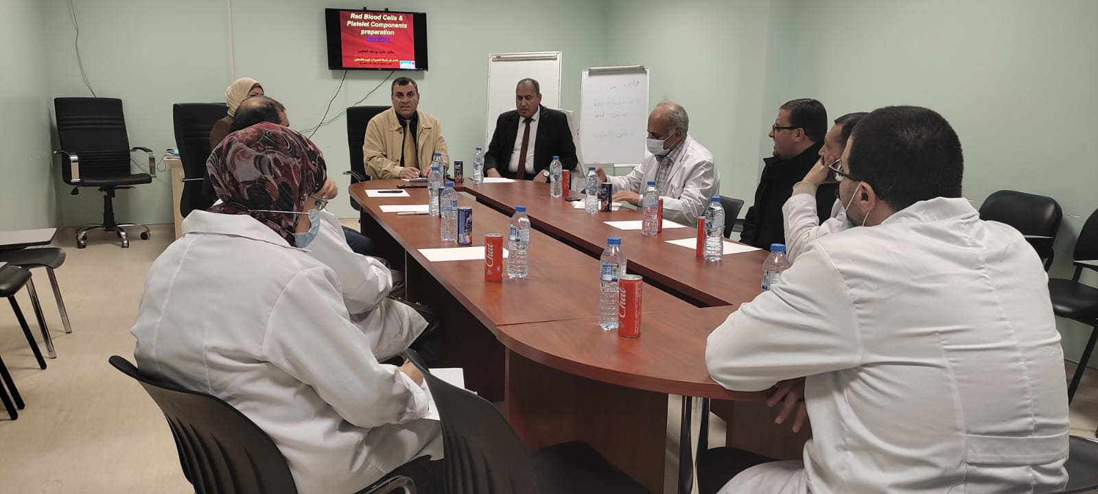 عقد محاضرة علمية بعنوان: كرات الدم الحمراء والصفائح الدموية
